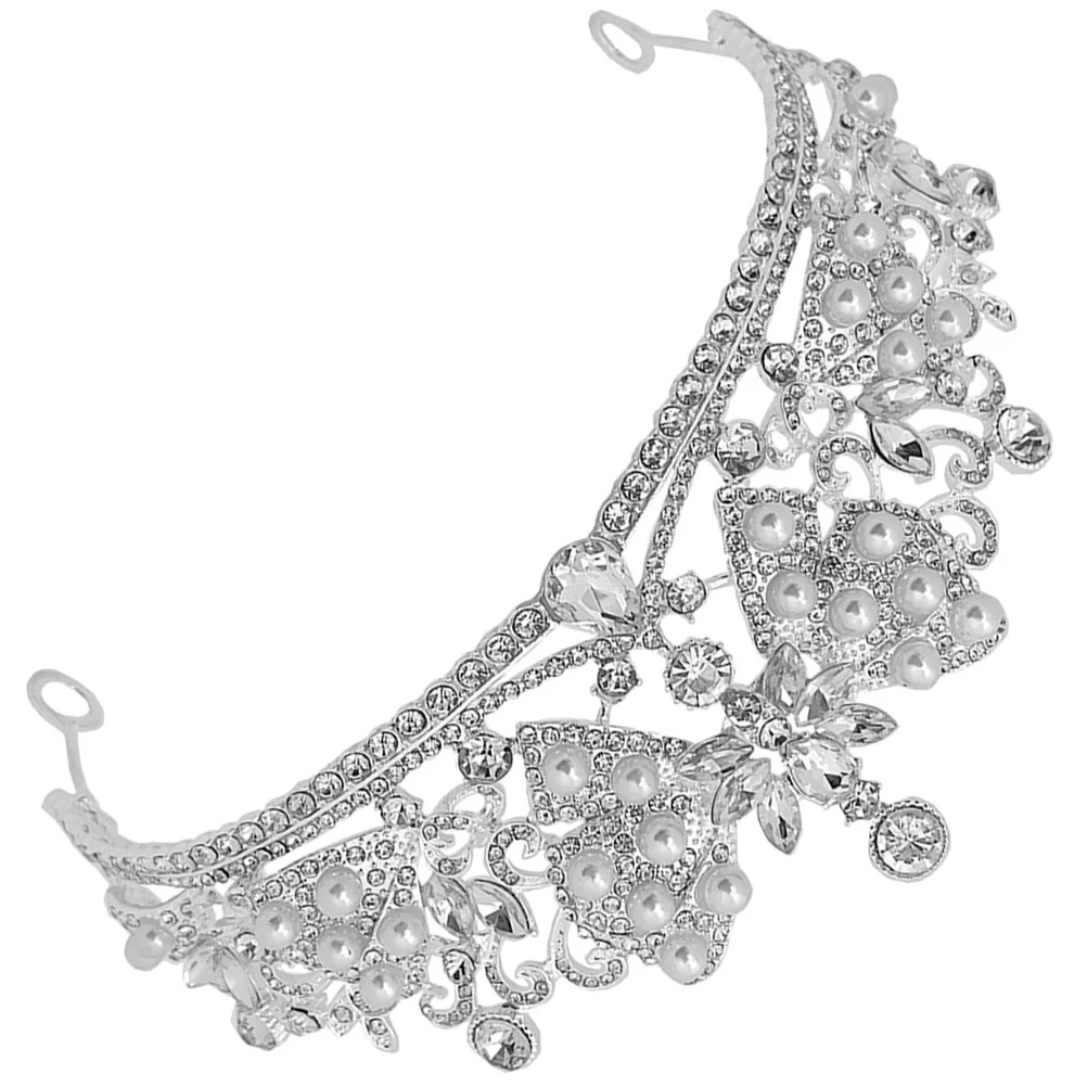 

Rhinestone Butterfly Knot Tiara for Bride Wedding Crown Bridal Hair Headband Elegant Rhinestone Bridal Tiara Bride Crown