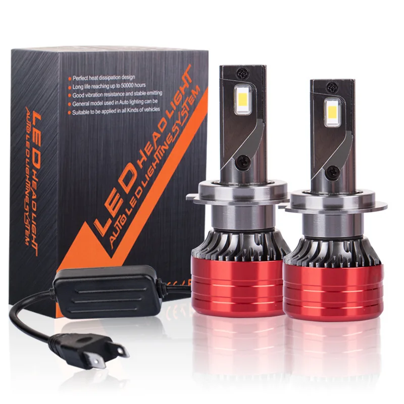 2Pcs Car Headlight H4 H7 LED H11 9005 9006 H1 Auto Bulbs 160W 24000LM Light Lamp 6000K 12V Led Headlight Bulbs