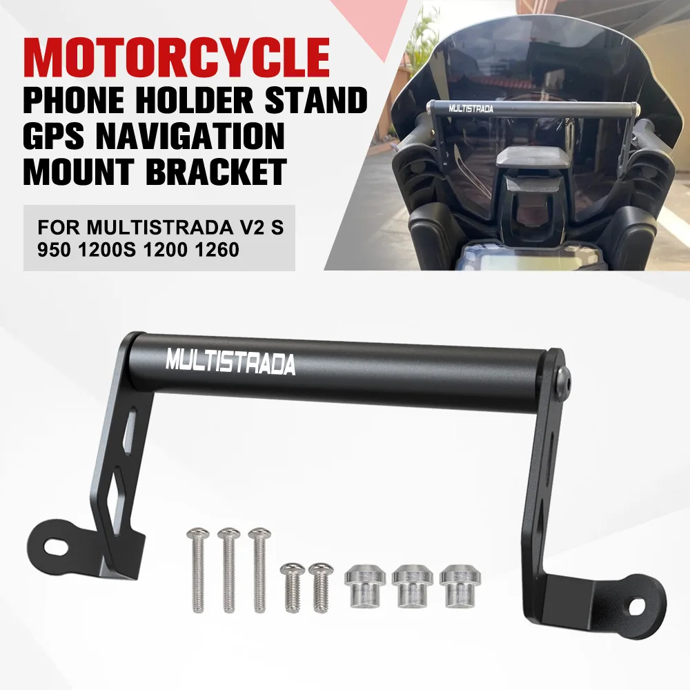 

For Ducati Multistrada V2 S 950 1200S 1200 1260 ABS Enduro GPS Navigation Bracket Phone Holder Stand Multistrada1200/1260/950/V2