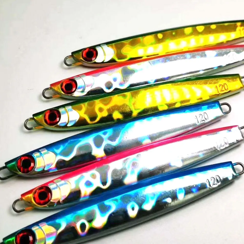 AS Slow JIg Lure Fishing Jig Angler 60g80g100g120g160g200g Łódź Wędkarstwo morskie Metalowa twarda przynęta Wolno tonąca Jigging Pesca Bait