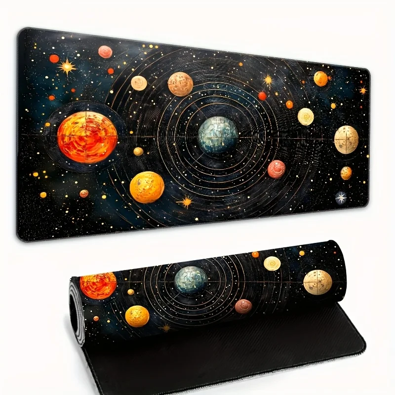 

Creative galaxy pattern mousepad is made of anti-slip and durable rubber material with HD printing, suitable for gamers