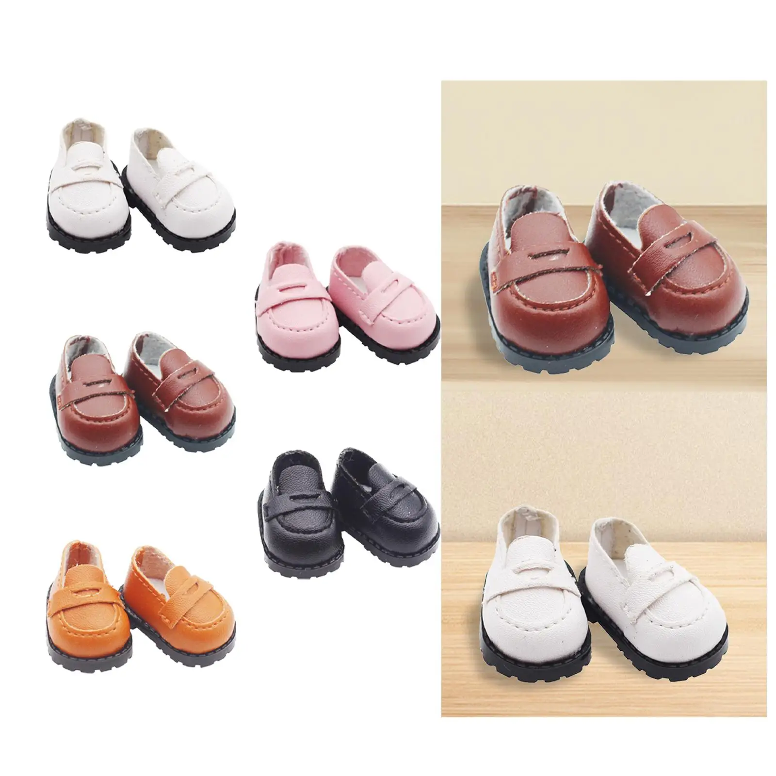 1 Pair Doll Shoes Thanksgiving Gifts DIY Handmade Boots Costume Accessories Mini Doll Shoes for 15cm 17cm Doll Kids Age 5-7 8-10
