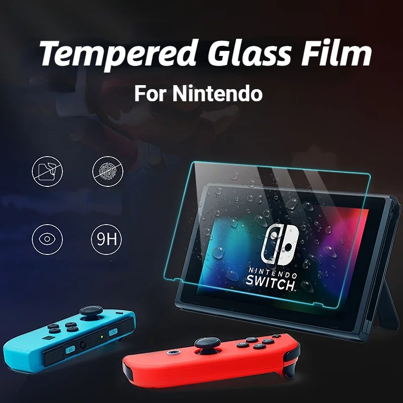 2PCS Tempered Glass for Nintendo Switch NS OLED Protective Screen Protector Film for Nintendo Switch Lite Accessories Film