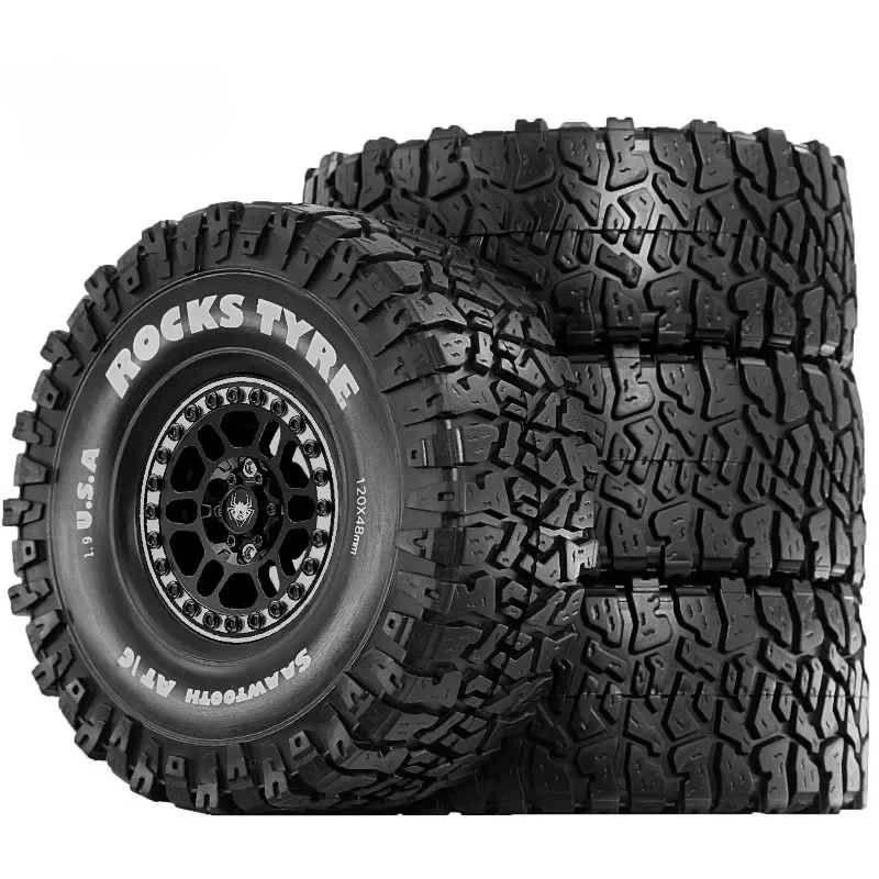 

1/10 RC Crawler 1.9 Beadlock Wheels Tires Height Soft for Trxs TRX4 Axial SCX10 II III Redcat Gen 8 Rocks Mud