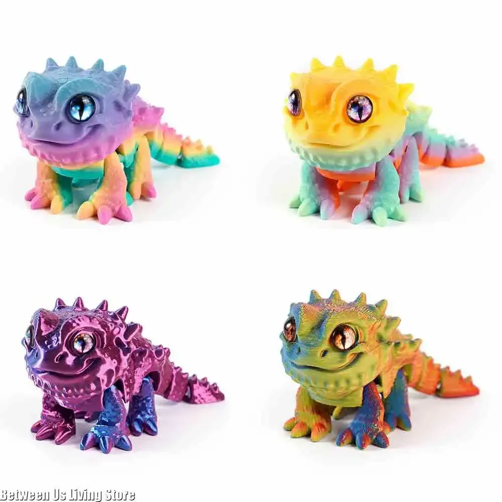 

3D Printing Toy Model Mane Lion Lizard Multi-joint Activity 3D Eyes Simulation Animal Living Room Decoration Home Accessories