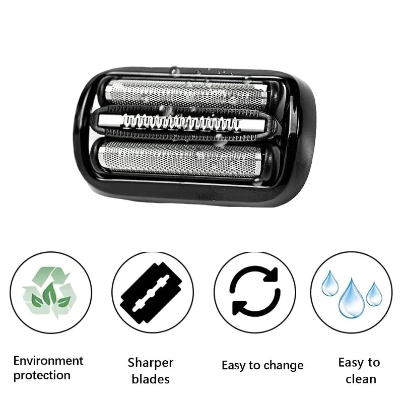 Wet & Dry Shaving Accessories 53B Series 5/6 Replacement Shaving Heads Compatible with Electric Shavers 5020cs, 5018s