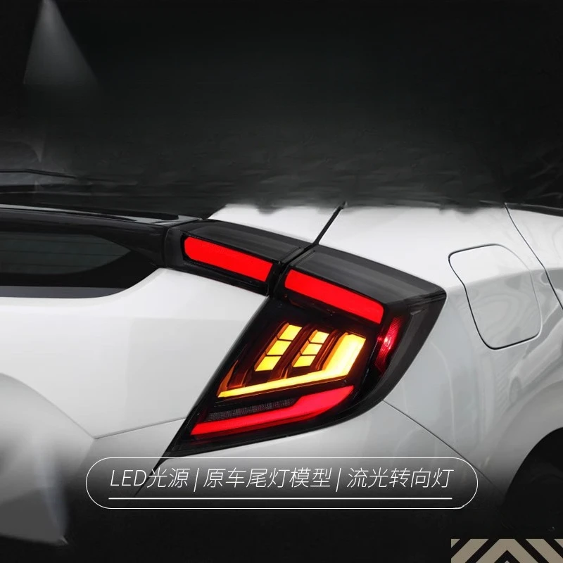 

Подходит для Honda Civic 10-го поколения (хэтчбек): Модифицированный задний фонарь с LED-подсветкой, стоп-сигналом и динамическим указателем поворота