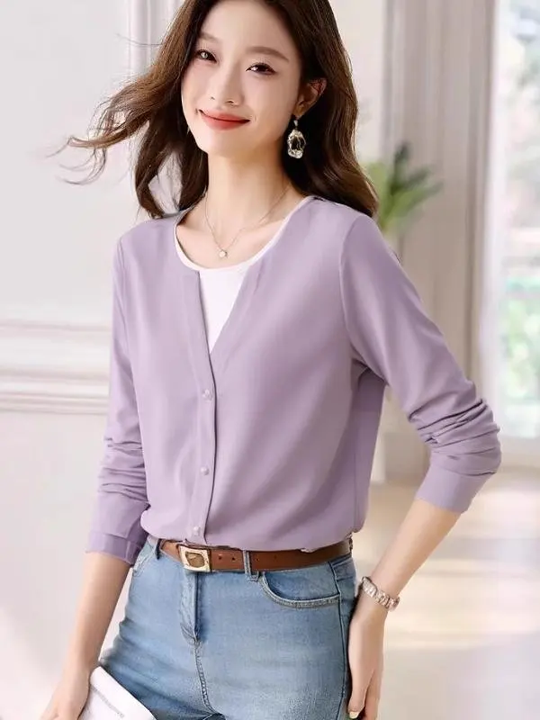 camiseta-de-manga-larga-para-mujer-color-morado-mezcla-de-algodon-con-bolsillo-diseno-sensacional-estilo-ejecutivo-acce