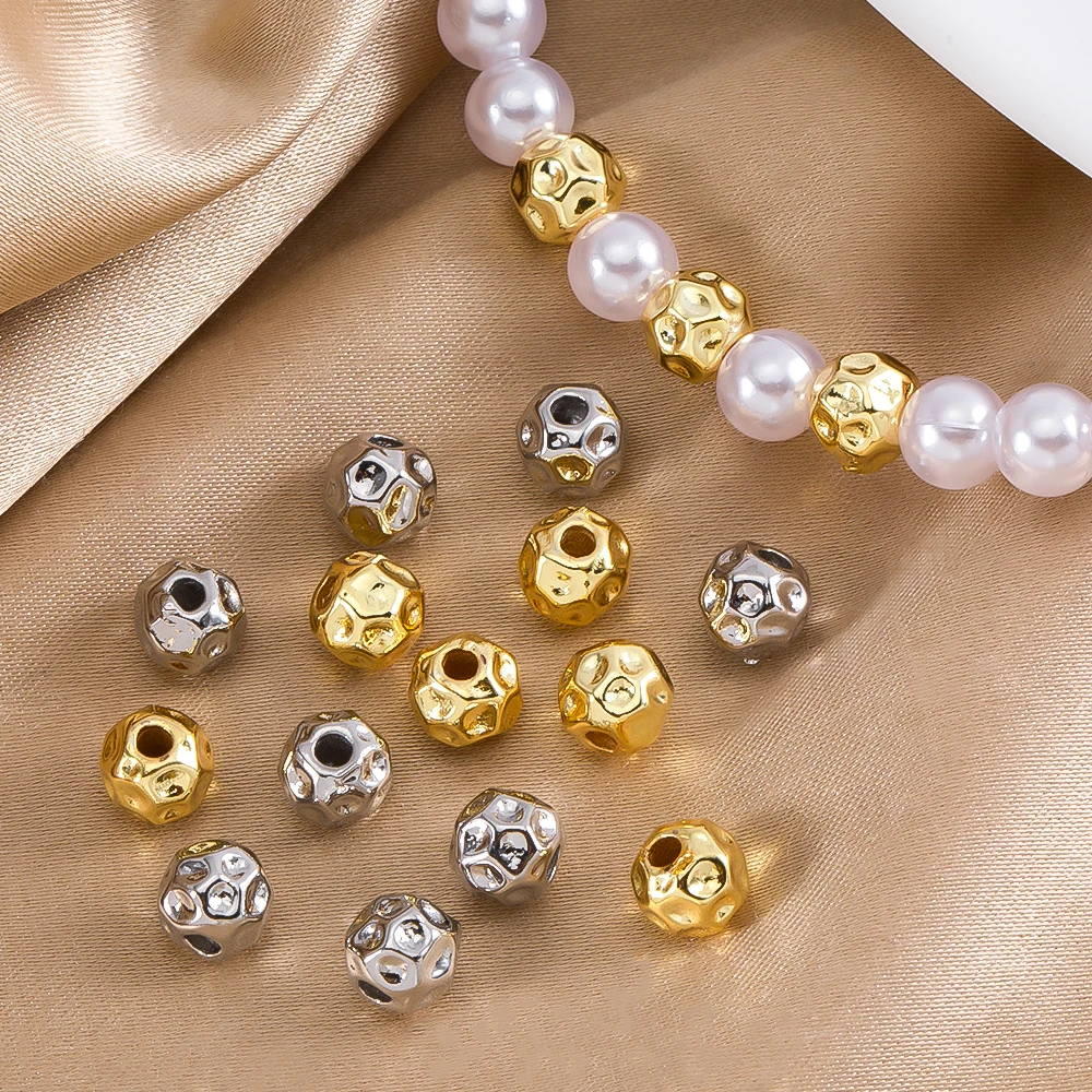 

5Pcs/lot 5.5x6mm Irregular Shape Spacer Beads For Handmade DIY Jewelry Making Bracelet Necklace Supplies Accessories