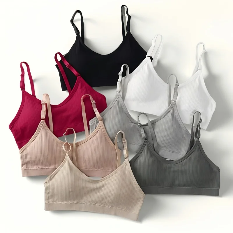 

Comfort Tube Top Seamless Bras For Women Small Cup Underwear Non-wire Bra Removable Pads Female Adjust Straps Lingerie Intimates