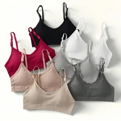 Comfort Tube Tops Rib Seamless Bras For Women Underwear Female Small Cup Wireless Bra Removable Pads Lingerie Intimates