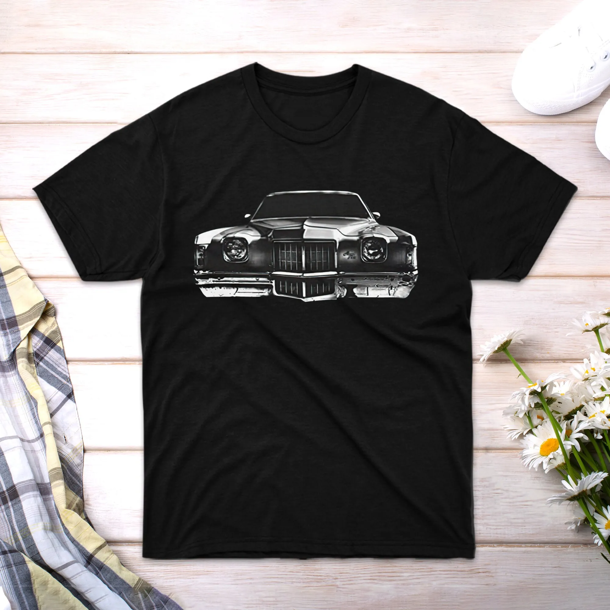 T Shirt 1972 Grand Boy Prix Front Event Grill Friend View Silhouette Girl Classic Women Car Novelty Family Short