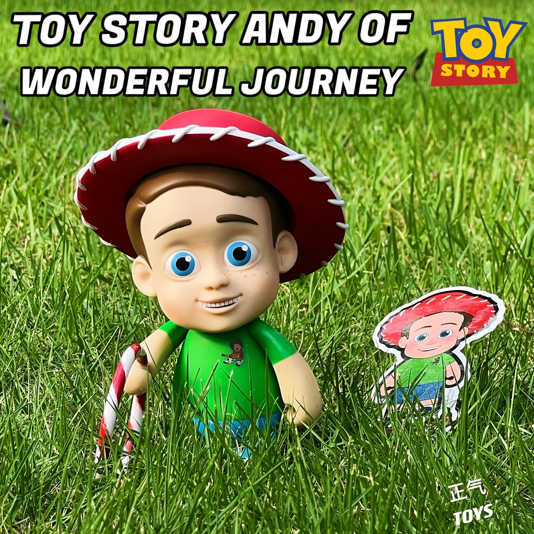 Disney Herocross Cute Toy Story Andy Bonnie Sid Big Baby Hand Puppet Anime Action Figure Model Toy Kawaii Doll Kids Gift