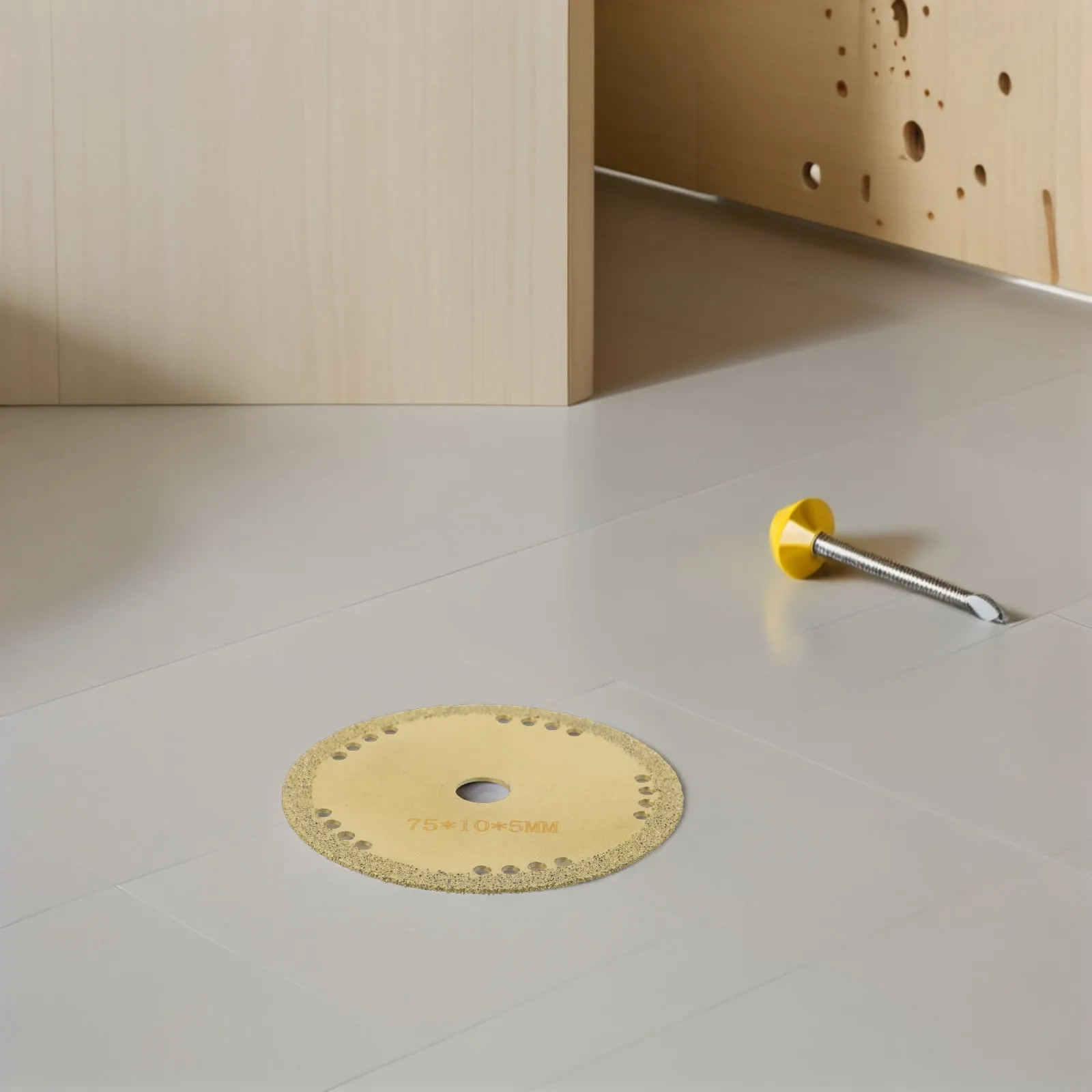 Diamond Saw Blade Mini 3 Inch Compact Seam-Clearing Cutting Disc for Glass Wood Metal Ceramic Tile Marble Granite