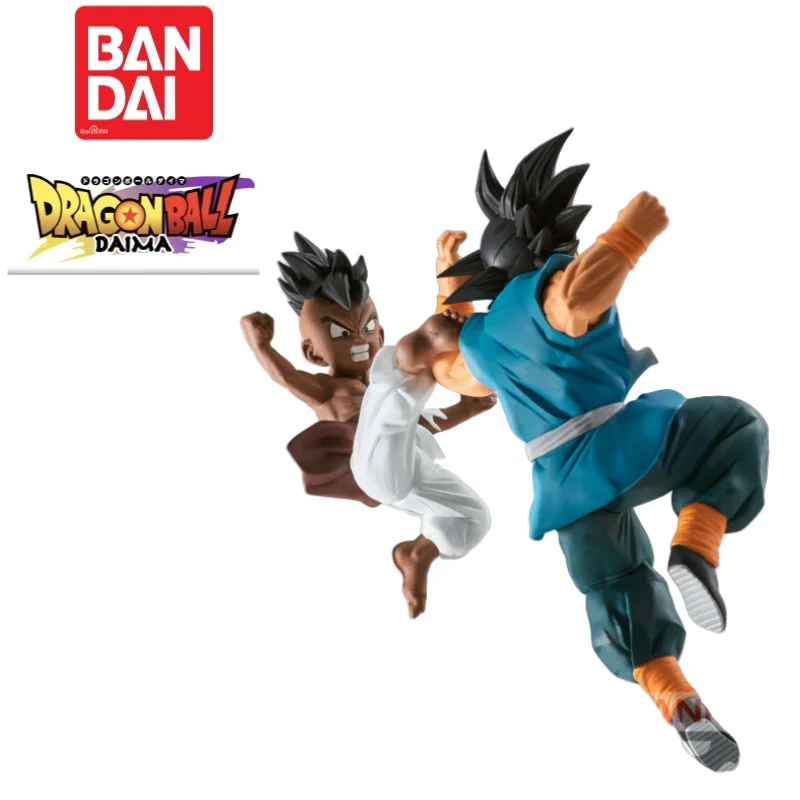 Bandai Banpresto en Stock Original Dragon Ball Son Goku y Uub estatuilla caja Original Anime mercancía figura de acción adornos