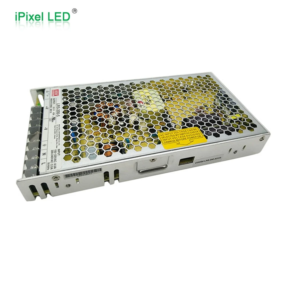 

Meanwell LRS No-Waterproof DC5V/12V/24V 200W LED Lighting Power Supply