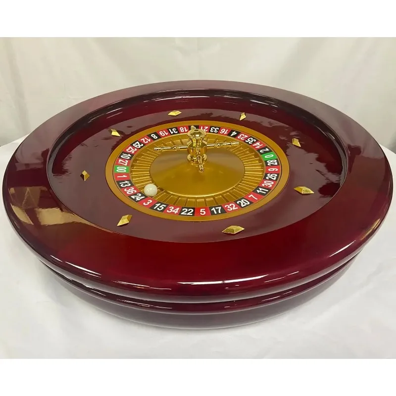 Yuanhe Deluxe Roulette Radsatz-20 Zoll Casino Grade Hochglanz Roulette Spiel Set mit 2 Bällen Pillen