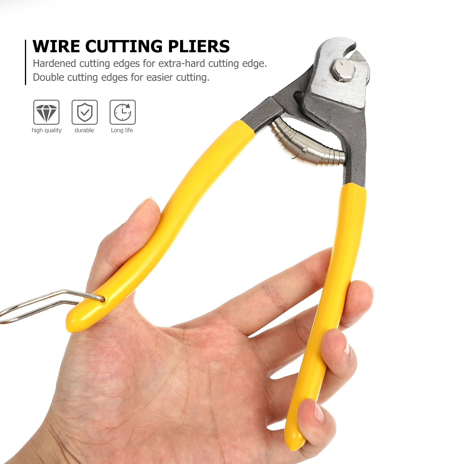 

8 Inch Steel Cable Cutter Heavy Duty Non-Slip Ergonomic Handle For Pe Iv Telephone Lines Multipurpose Hand Cutting Pliers Tools