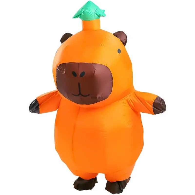 

Cartoon Capibara Costume Inflatable for Adult Fancy Halloween Cosplay Party Dress Performance Inflated Garment Air Blow Suit