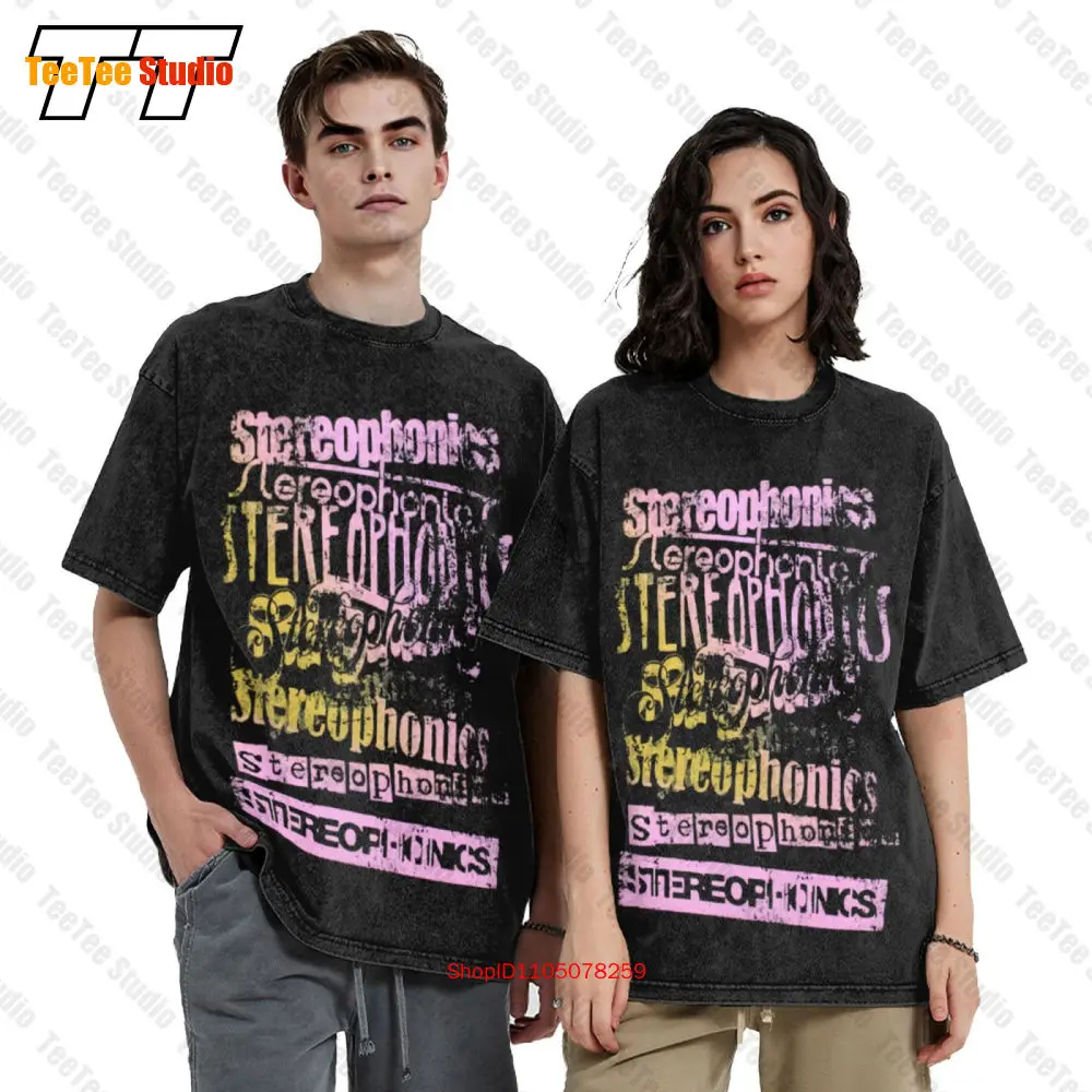Stereophonics Logos Distressed Band Logo Vintage Oversized T-Shirt TN1M