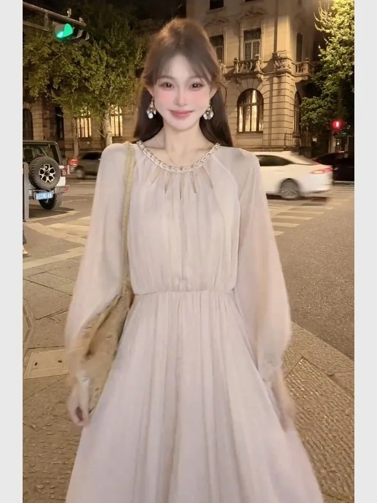 Ele Pink Summer Dr Faionable Veelzijdige strandrok voor dames, Holiday Coastline Ultra Fairy lange A-lijn rok