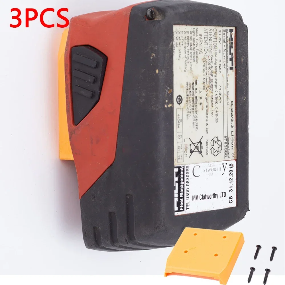 3pcs For HILTI 22V B22 CPC Lithium Battery Wall Dock Holder Stand -Power Tool Accessories (Battery not included)