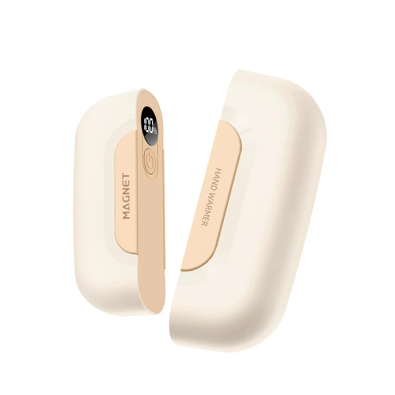 

Новая перезаряжаемая литиевая батарея, съемная грелка для рук, 1200-2000 мАч, 150 г, портативный мини-подарок большой емкости, магнитный