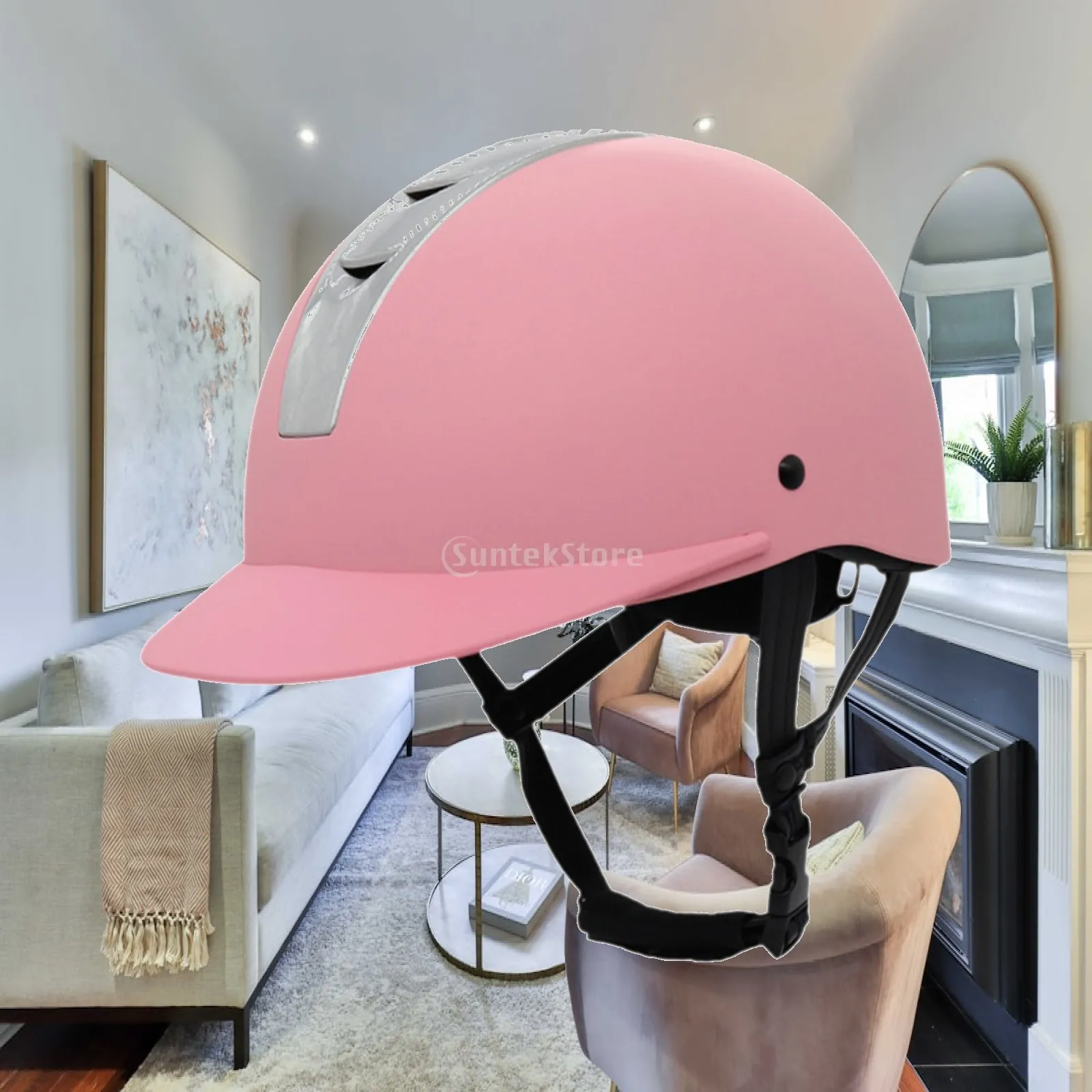 Comfortable Horseback Riding Helmet Washable Lining Protective Cap Equestrian Supplies for Mountain Biking and Sports