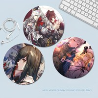 Arknights GamingDIY Round Thickened Mouse Pad Oversized Gaming Keyboard Table Mat Desk Set Accessories Desktop Mat