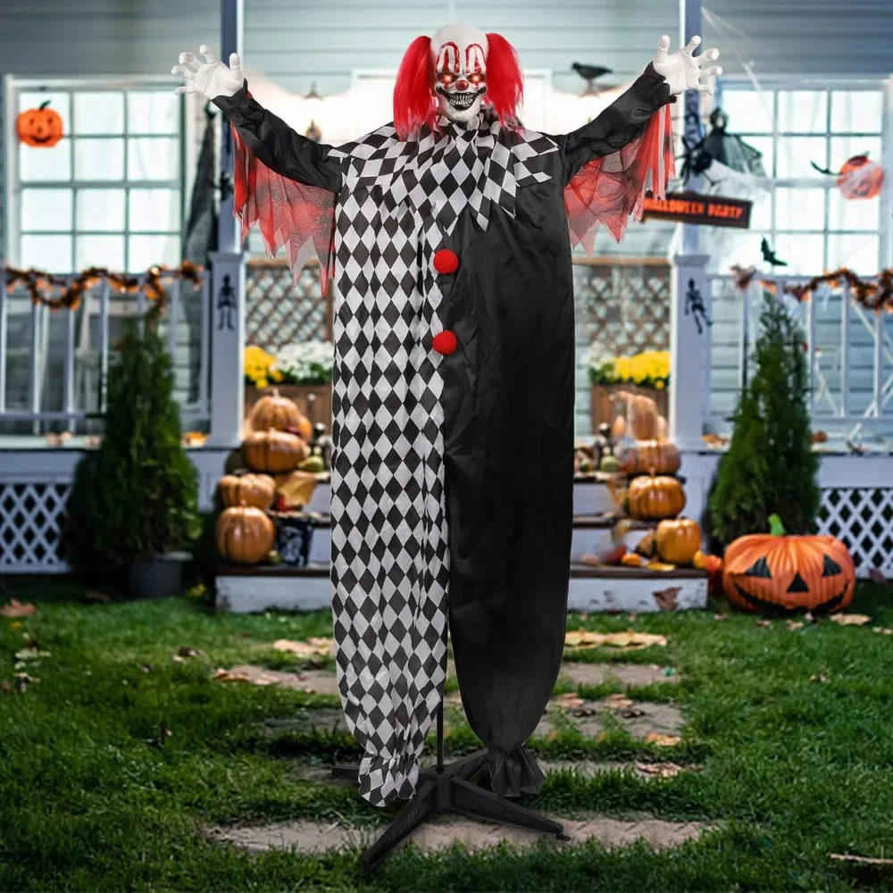 

Украшение на Хэллоуин, украшение на Хэллоуин, экшн-активация, Джокер, украшение в натуральную величину, глаза с звуками ужасов, уличное украшение