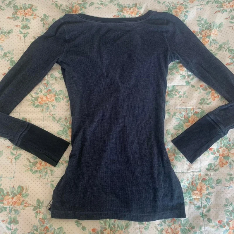 Frauen Fee Grunge Tops Y2k Langarm Shirt Spitzenkragen Vintage Ästhetische Schlanke Bluse Herbst Kleidung