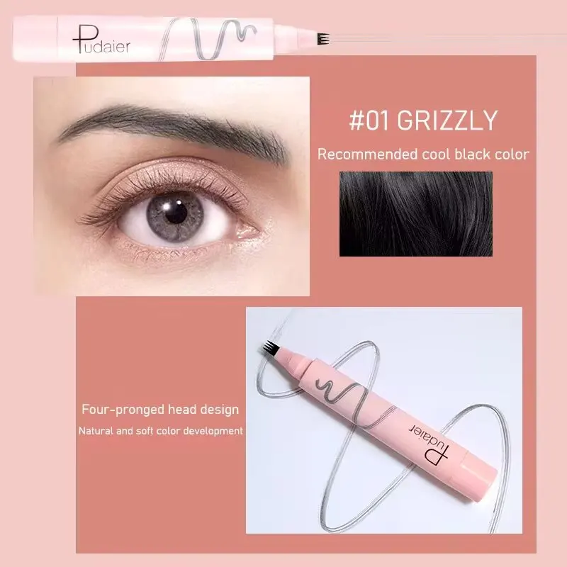 Waterproof Liquid Eyebrow Pencil Enhance Eyebrow Eyebrow Pen Long-Lasting Filling and Outlining Eyebrow Pencil Makeup Cosmetic.