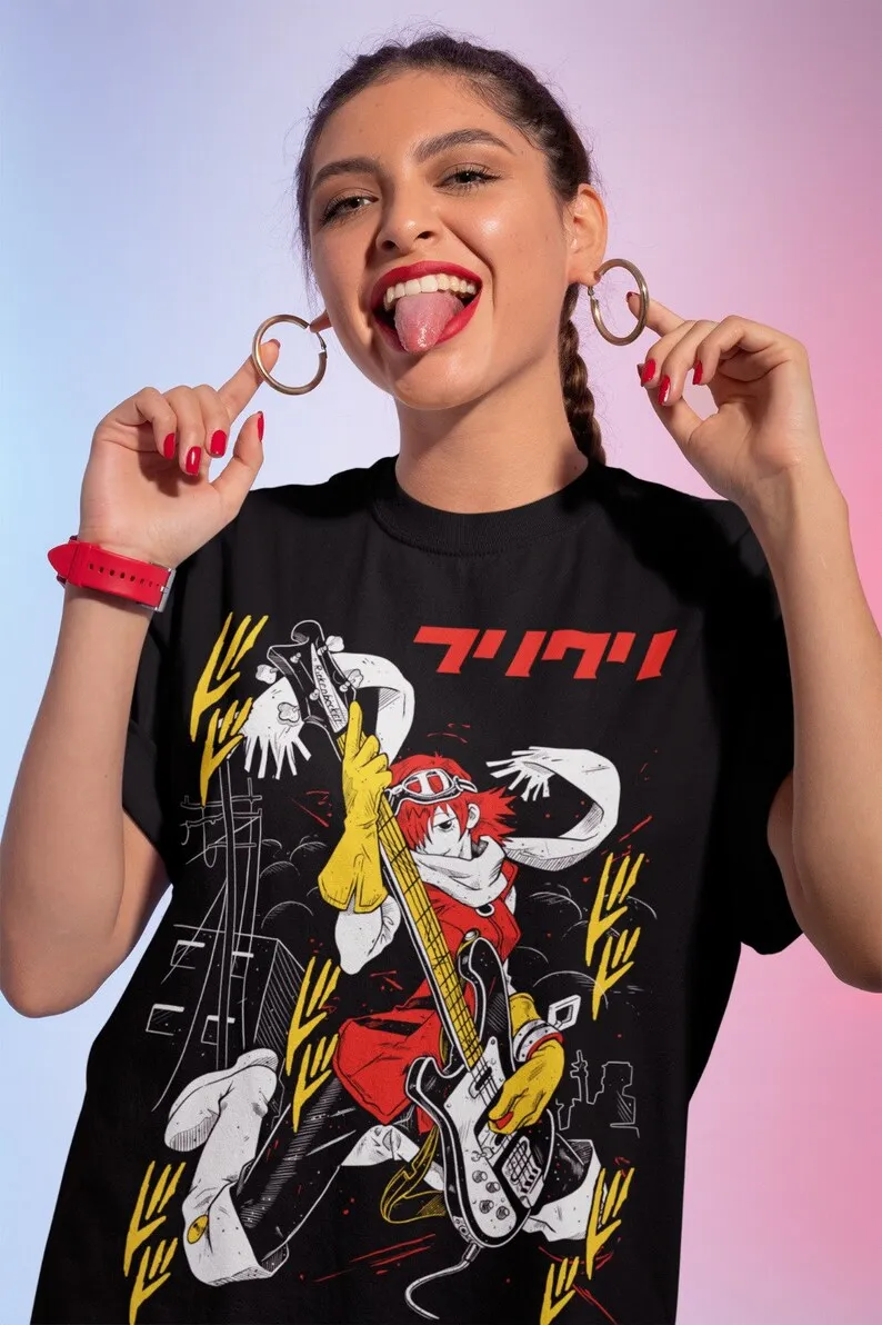 Haruko Haruhara Shirt -flcl shirt,flcl tshirt,flcl t shirt,fooly cooly shirt,anime shirt,anime clothing,haruko shirt,flcl haruko