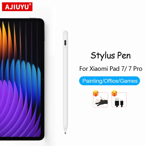 스타일러스 펜, 2025 샤오미 패드 7, 7 프로, 미 패드 6, 5, 6S 프로, POCO 패드, 12.1 태블릿 펜, 충전식 스크린 터치 드로잉 펜 펜슬