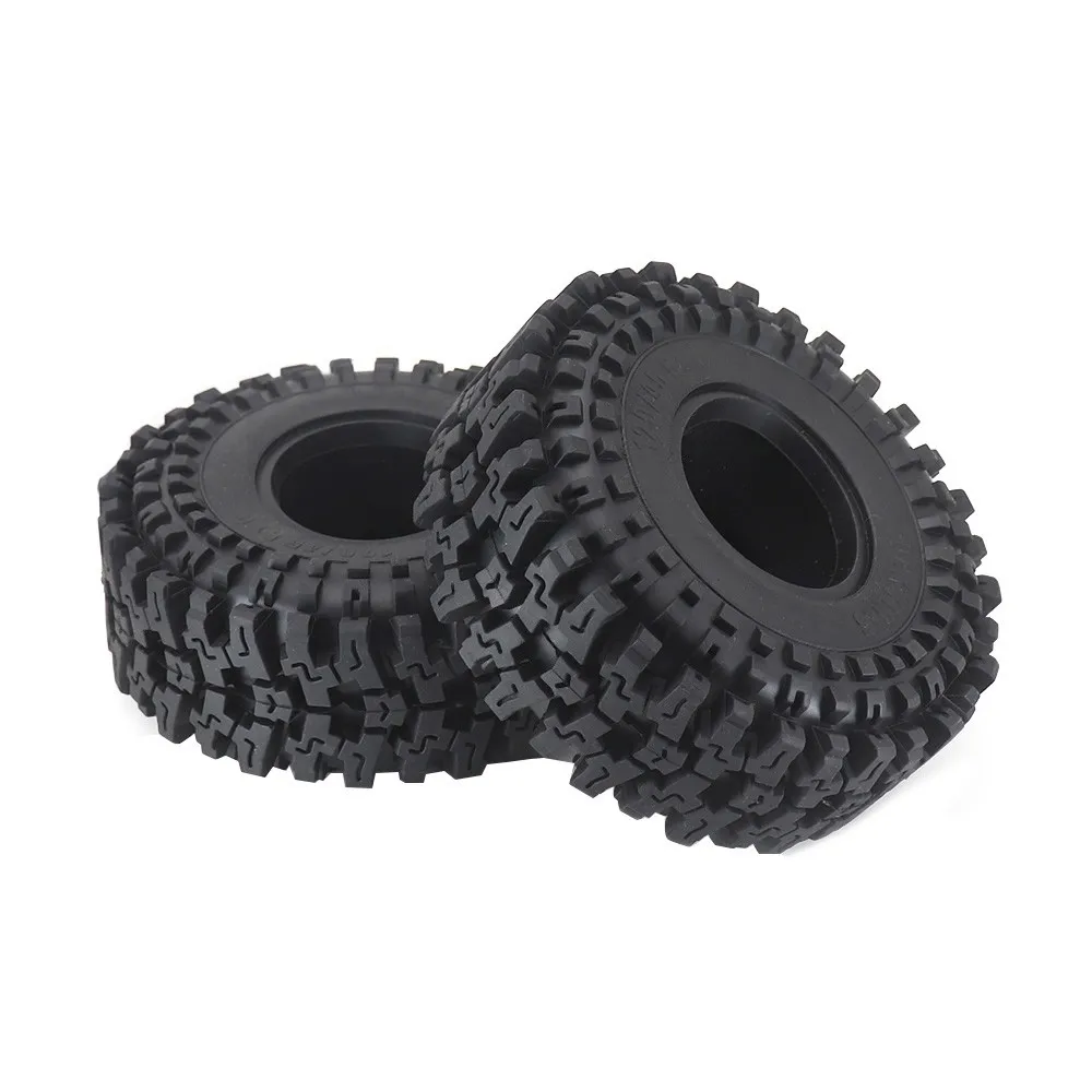 Ajrc 1.9 Inch 120mm Rubber Tires For 1/10 Rc Crawler Car Axial Scx10 90046 Traxxas Trx4 Trx6 Redcat Yikong Rc4wd D90 Rgt Rc Car