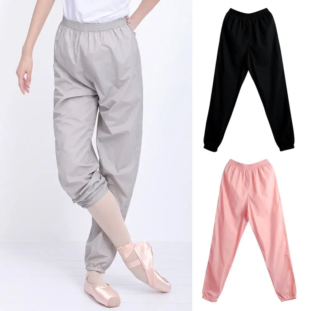 

Повседневные брюки для балета и танцев, свободные нейлоновые штаны для гимнастики, легкие мягкие разминочные брюки для женщин