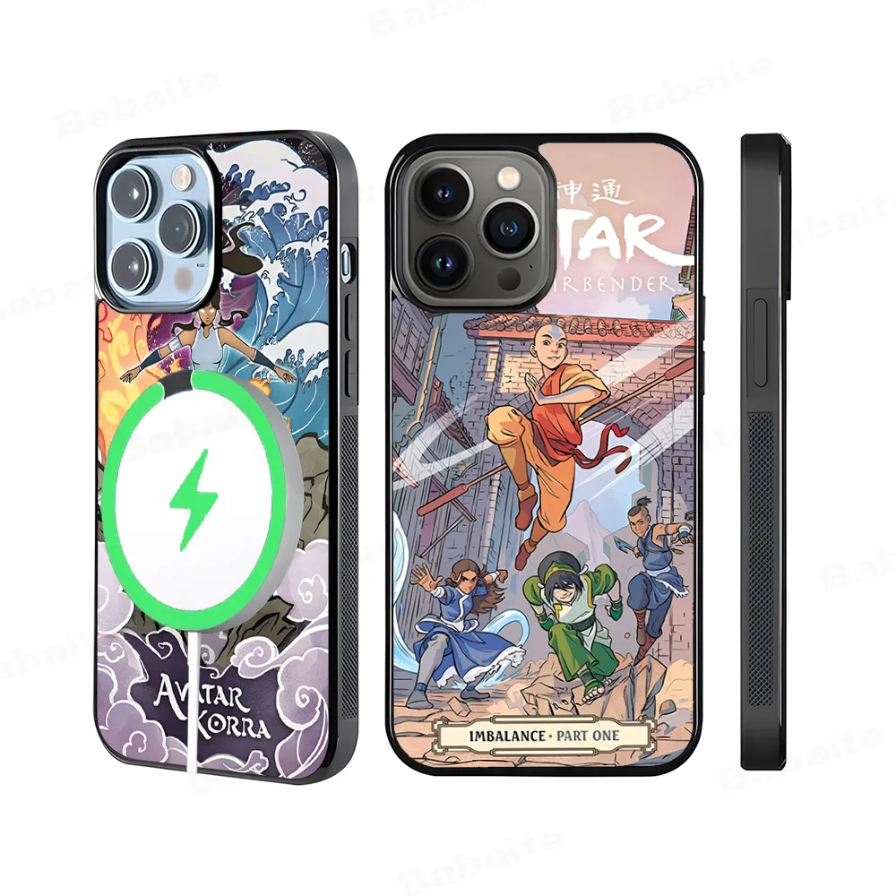 Avatar The Last Airbender Phone Case Magnetic Case For IPhone 16 14 13 12 11 15 Pro Max Plus For Magsafe Wireless Charge Cover