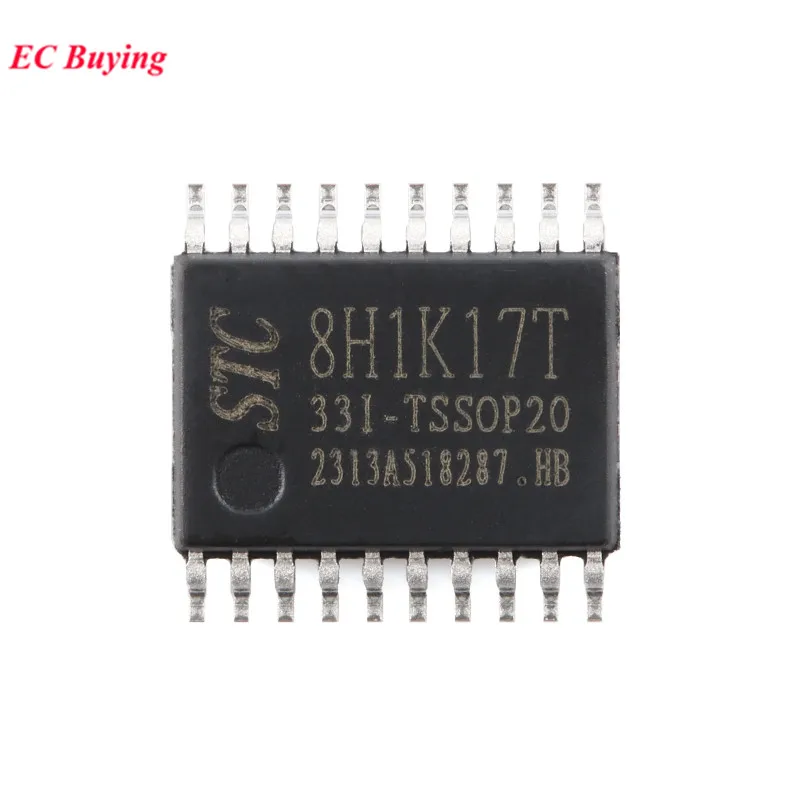 5/1pcs STC8H1K17T STC8H1K17T-33I-TSSOP20 STC8H1K17 STC 8H1K17T Single Chip 1T 8051 Microcontroller MCU IC Controller New Origina