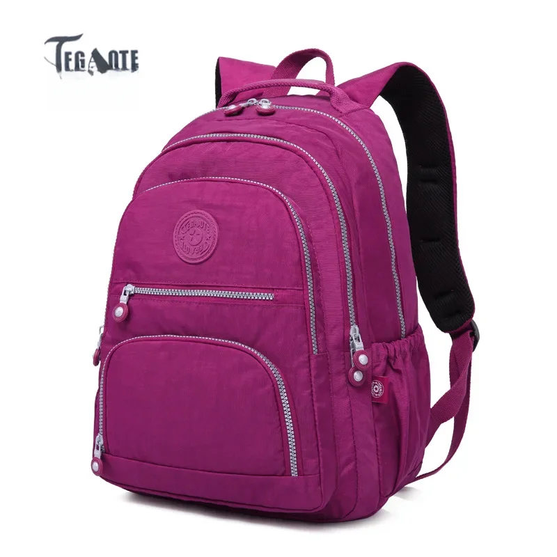 High-quality Nylon Water-resistant Large-capacity Backpack For Middle School Students Lightweight Computer Bag Student Bookbag