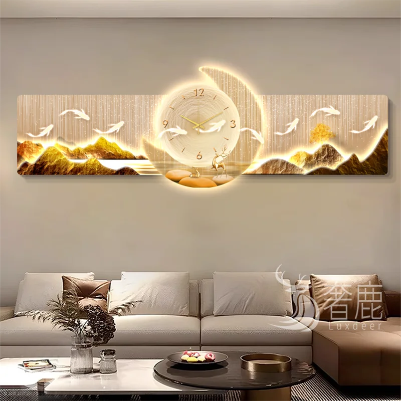 

Luxury Led Wall Clocks Living Room Digital Interior Aesthetic Wall Watch Simple Design Creative Duvar Saati Home Decoration