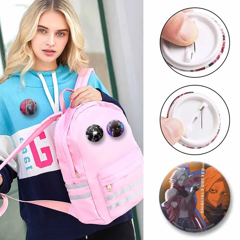 أنيمي لعبة Tougen Anki دبابيس على حقيبة الملابس والاكسسوارات الكرتون Homare Byobugaura Shiki التلبيب دبابيس مجوهرات شارة هدايا عيد الميلاد #2