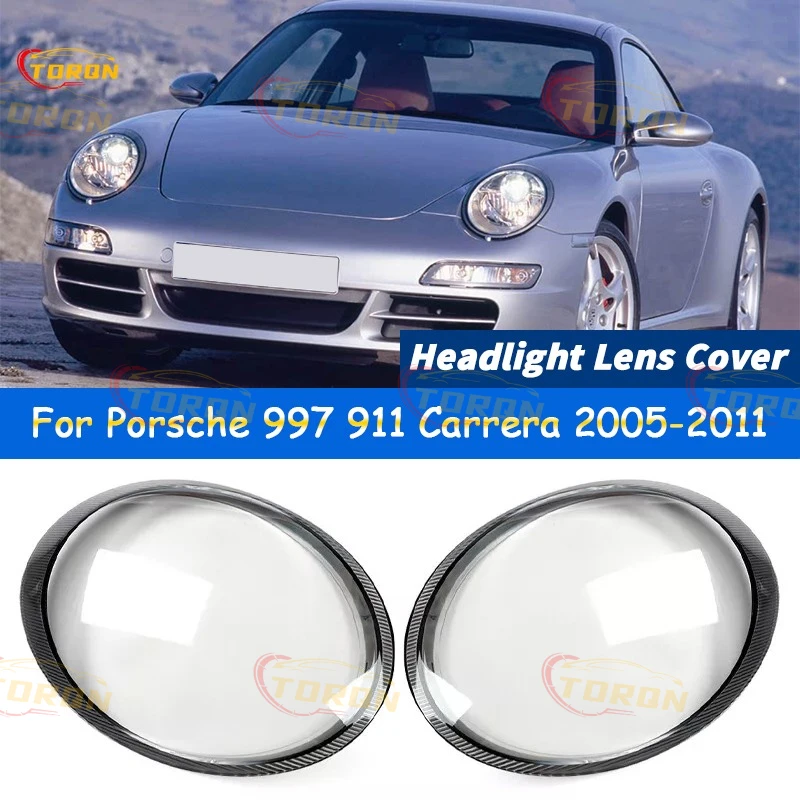 

For Porsche 997 911 Carrera 2005-2011 Car Headlight Lens Cover Headlamp Shade Head Lamp headlight lamp cover automobil parts