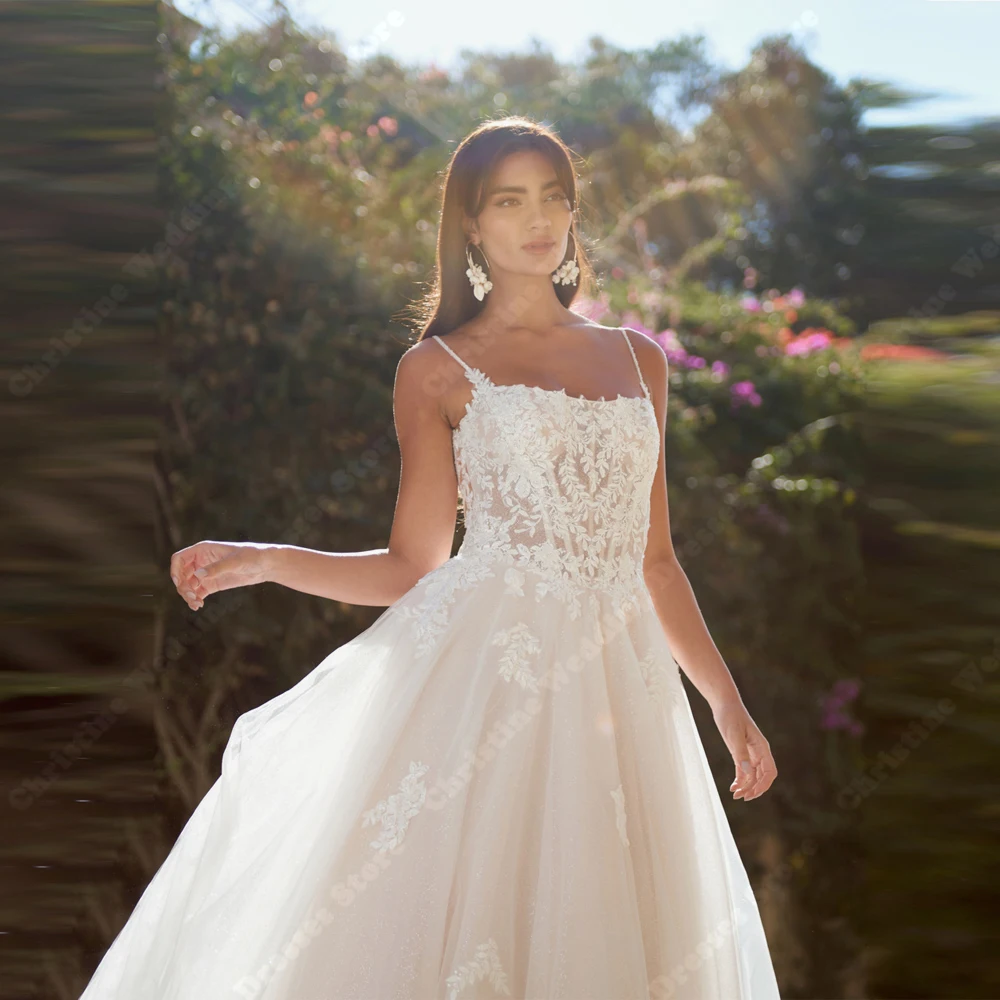 Robes De mariée élégantes sans manches pour femmes, à paillettes brillantes, longueur De nettoyage, pour Banquet, personnalisées, 2025