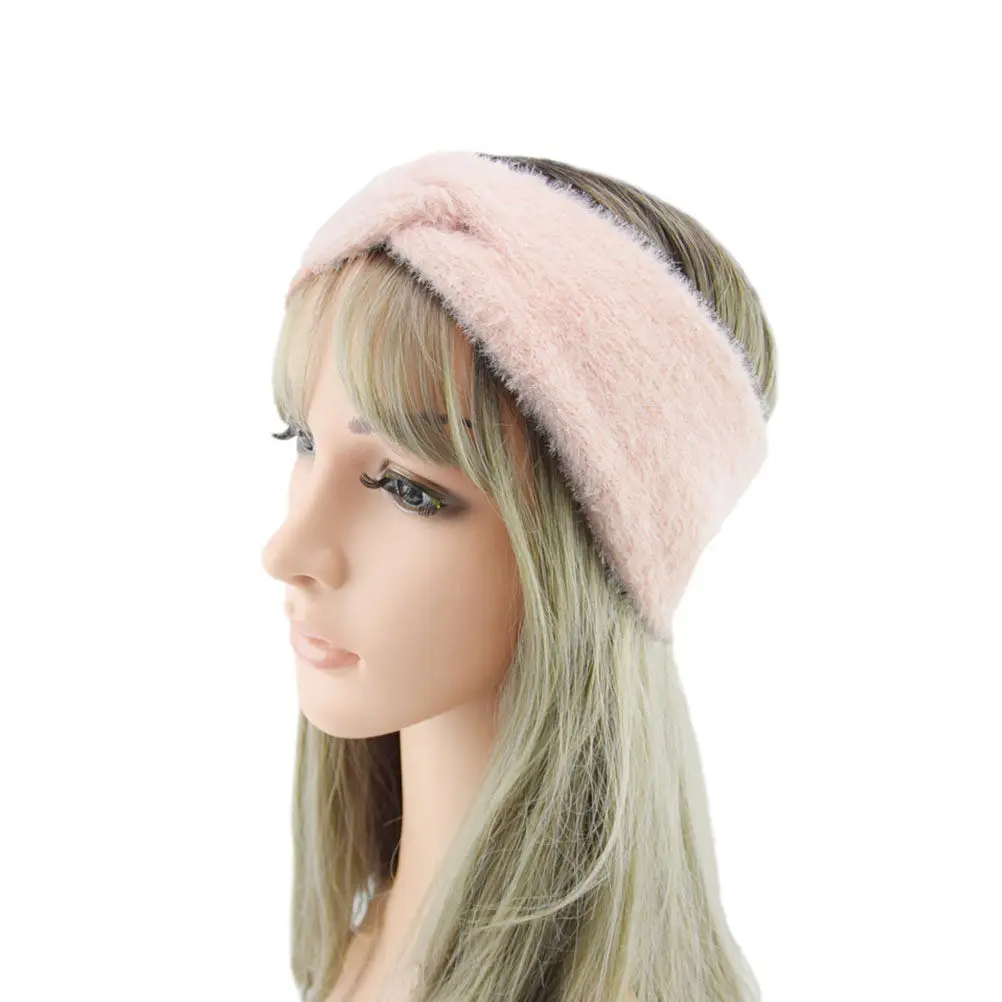 

3Pcs Knot Headband Winter Warm Headband Wide Ear Warmer for Women Soft Skin Friendly Thermal Hair Accessory Fashionable
