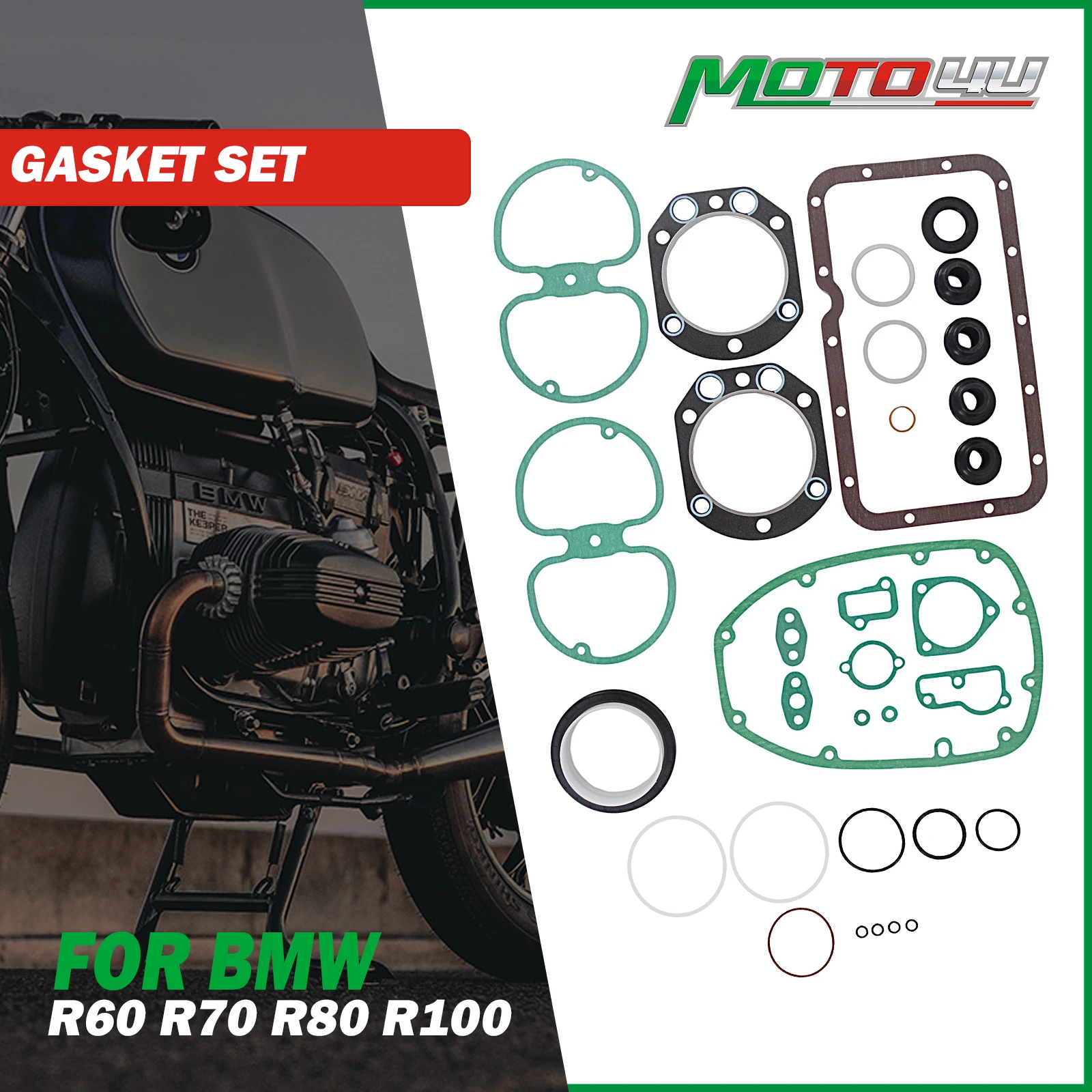 Complete Gasket Set Engine Cover Seal Motorcycle Rubber Kit Full Set Cylinder Head Cover Seal For BMW R60 R75 R100 R80/GS/RT/T/S