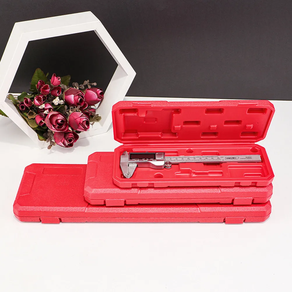 

Vernier Caliper Box Plastic Organizer Case Lightweight Portable Measuring Tool Storage Holder Travel Carrying Toolbox
