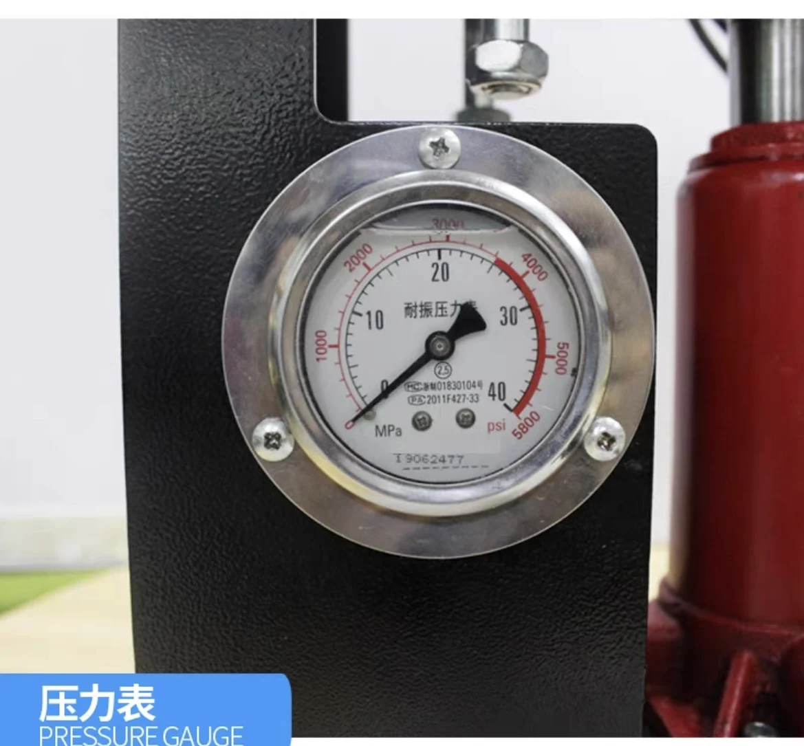 7ton Hydraulic Rosin Heat Press AP2047 with 2.4"x4.7" Dual Heating Plate and Pressure Gauge Portable Oil Wax Extracting Tool