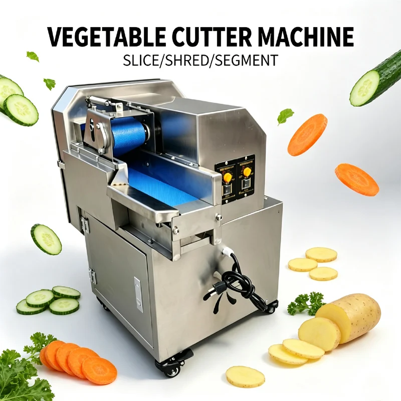 Electric Vegetable Cutting Machine Small Dual Speed Stainless Steel Quick Convenient Scallion Cutting Machine For Supermarket
