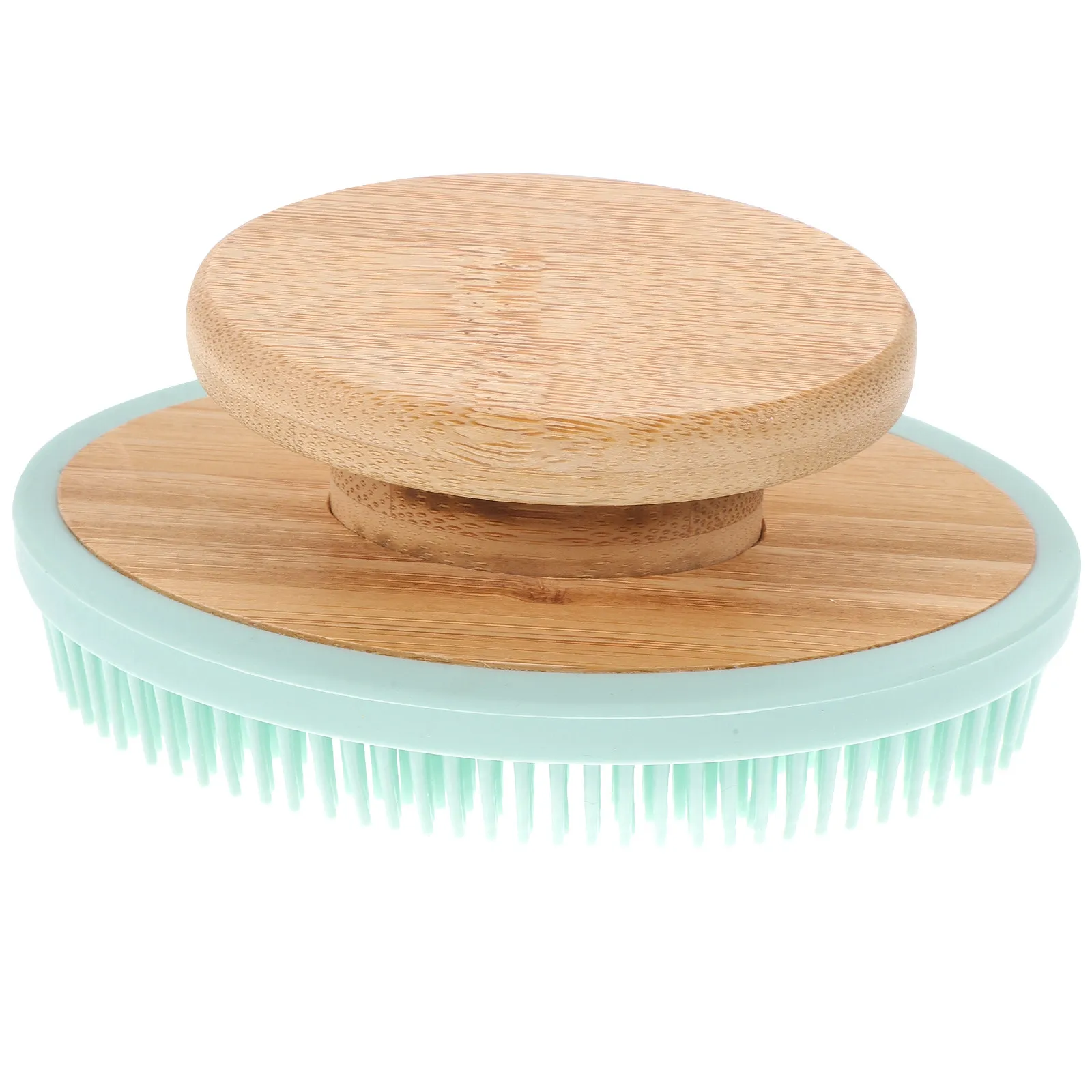 

Силиконовая щетка для ванны с мягкой гибкой щетиной, скрабер для тела, инструмент для отшелушивания и очищения спины, щетка для ванны