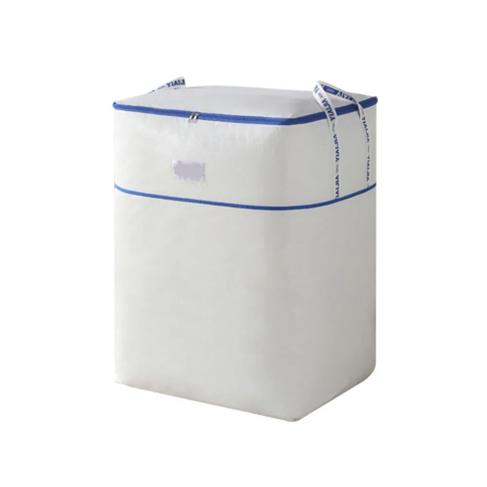 

Large Capacity Quilt Clothes Storage Bag Waterproof Moisture-proof Moving Package Bag Heavy Duty with Zipper Luggage Packing Bag